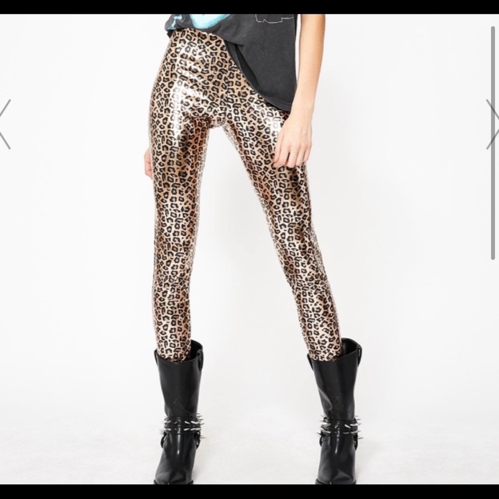 Dolls Skill Leopard Metallic Leggins